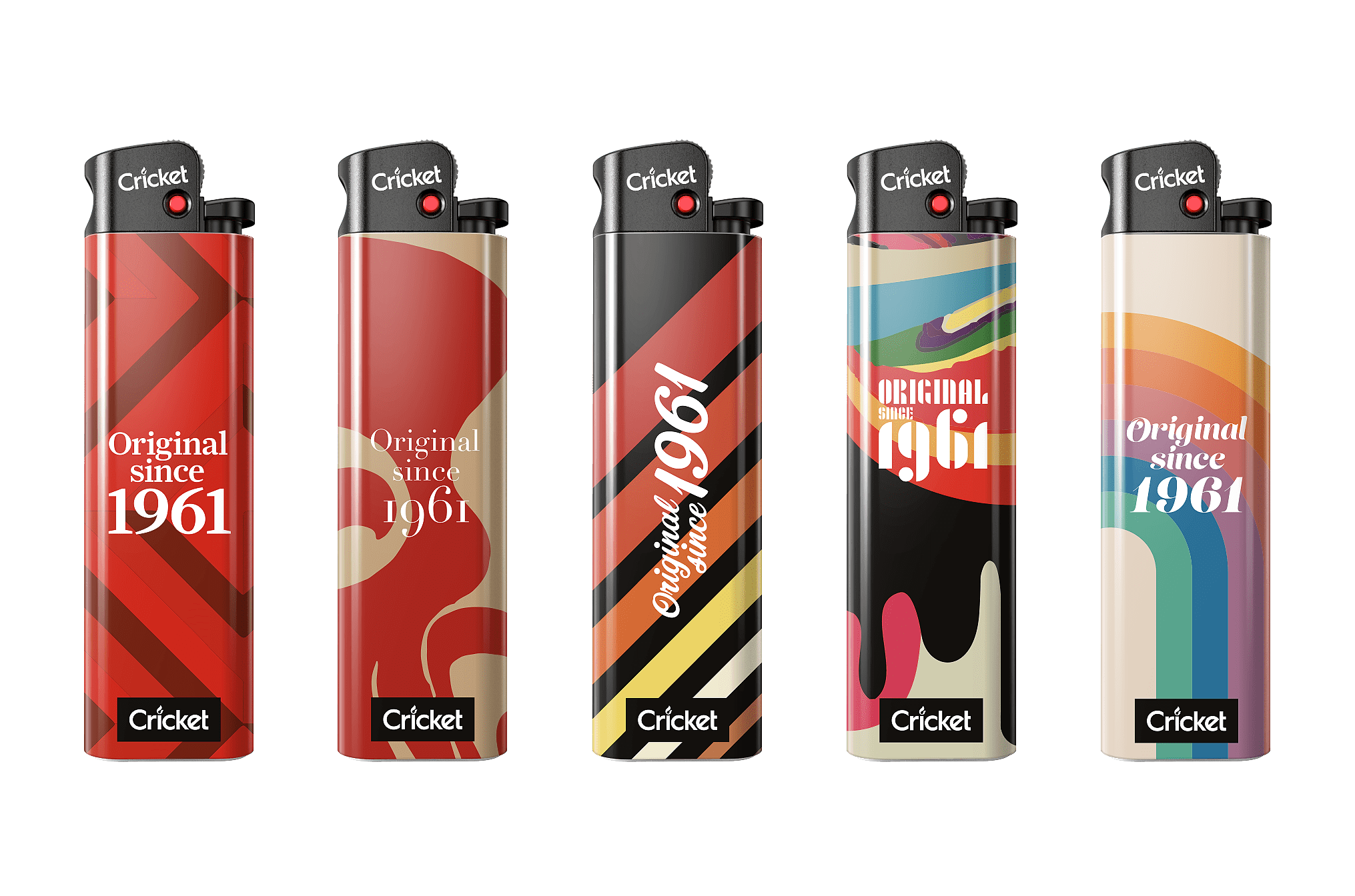 The limited edition lighter "The 1961" tells when Cricket all began. A must-to-have collection for you to memorize the history of the disposable lighter.