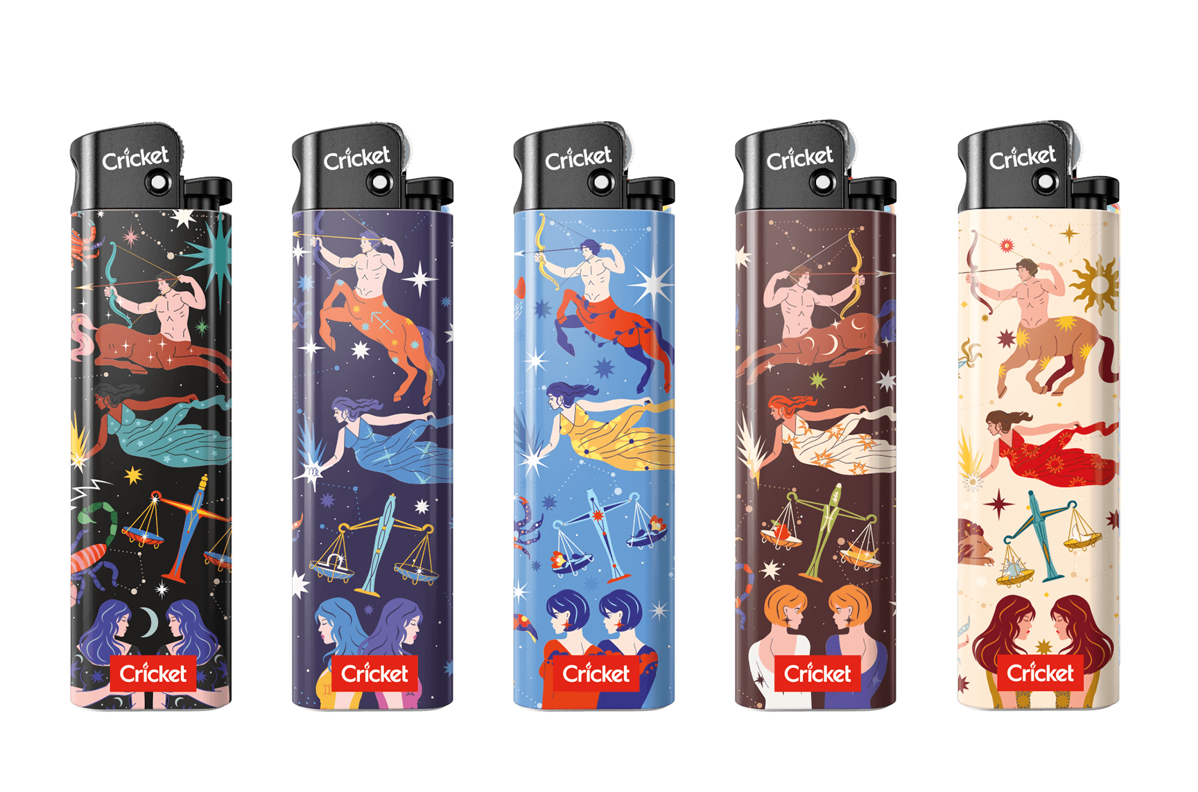 The Astrology-themed lighter collection reimagines the zodiac through the lens of Greek mythology. Discover the fascinating tales behind the constellations.