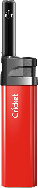 Red Electronic lighter with extended nozzle